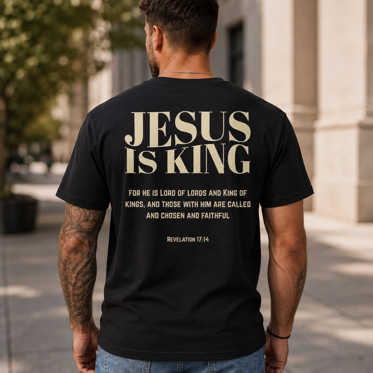 Jesus Is King Shirt Christian Bible Verse Graphic Tee Faith Gift For Men And Women