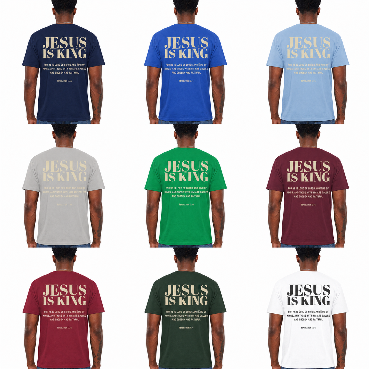 Jesus Is King Shirt Christian Bible Verse Graphic Tee Faith Gift For Men And Women