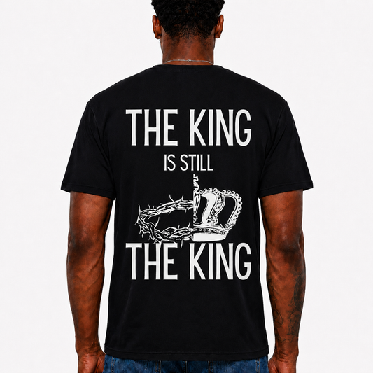 The King Is Still The King Shirt Christian Crown of Thorns Graphic Tee for Men