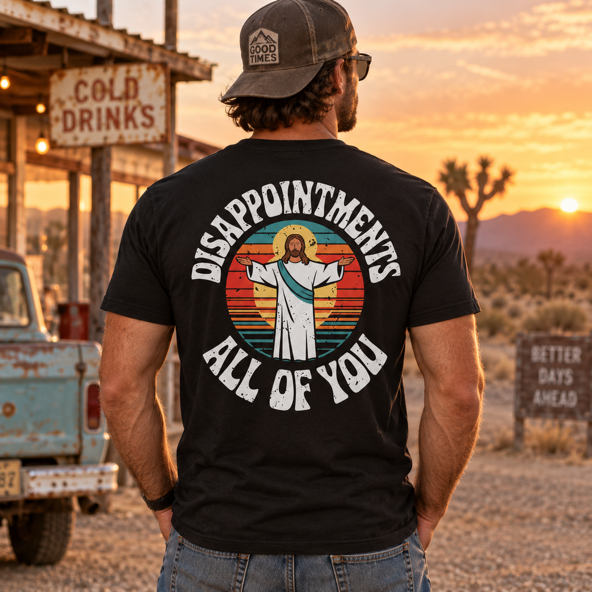 Disappointments All Of You Shirt Funny Jesus Christian Graphic Tee Faith Humor Gift for Men