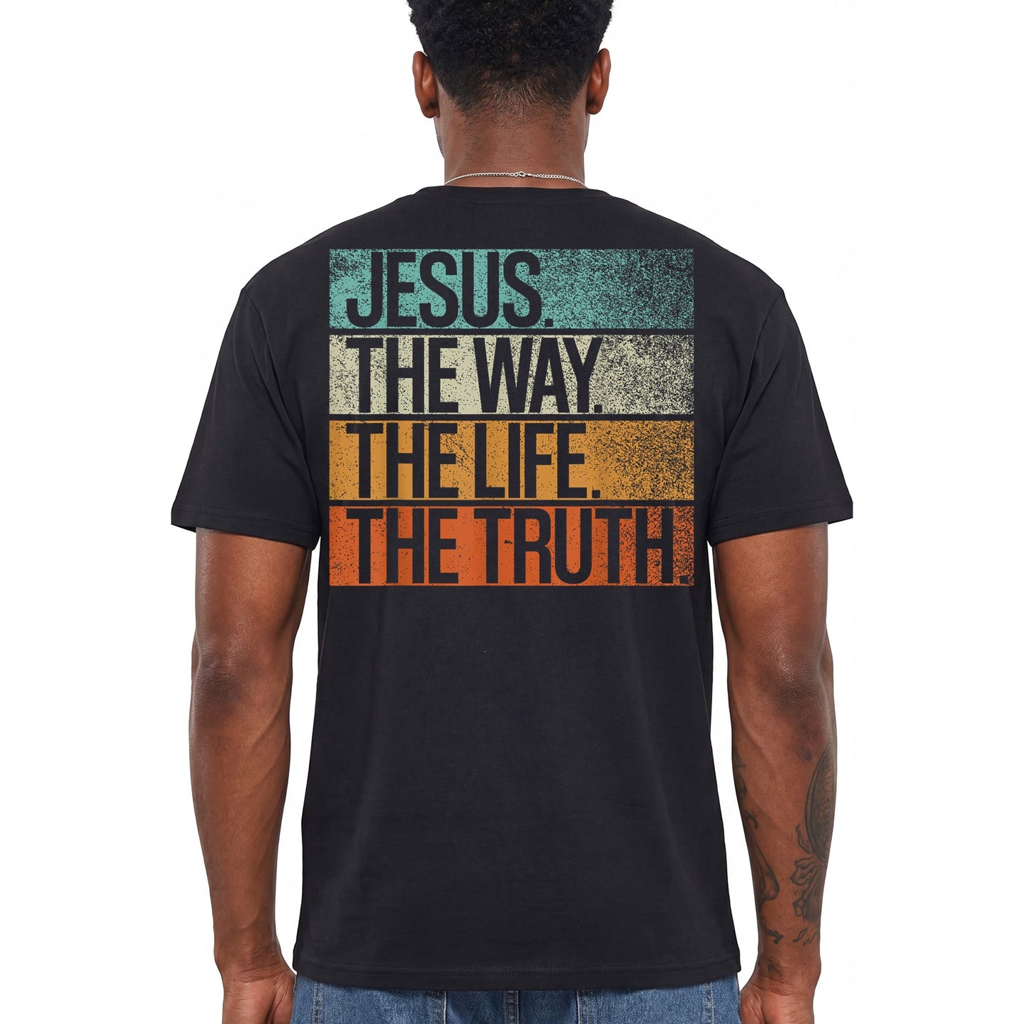 Jesus The Way The Truth The Life Shirt Vintage Christian Graphic Tee Faith Gift For Men