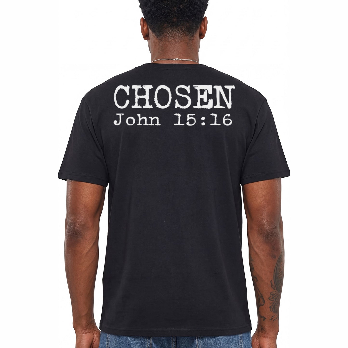 Chosen John 15 16 Shirt Christian Faith Graphic Tee Bible Verse Gift For Men