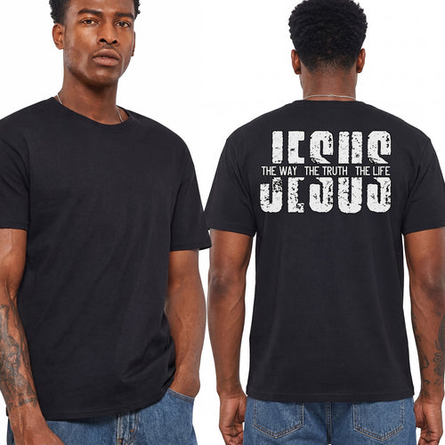 Jesus The Way The Truth The Life Shirt Christian Faith Graphic Tee Gift For Men