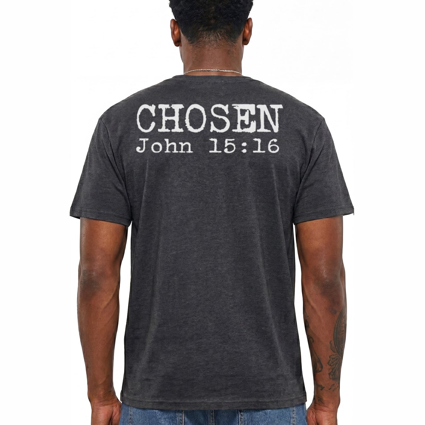 Chosen John 15 16 Shirt Christian Faith Graphic Tee Bible Verse Gift For Men