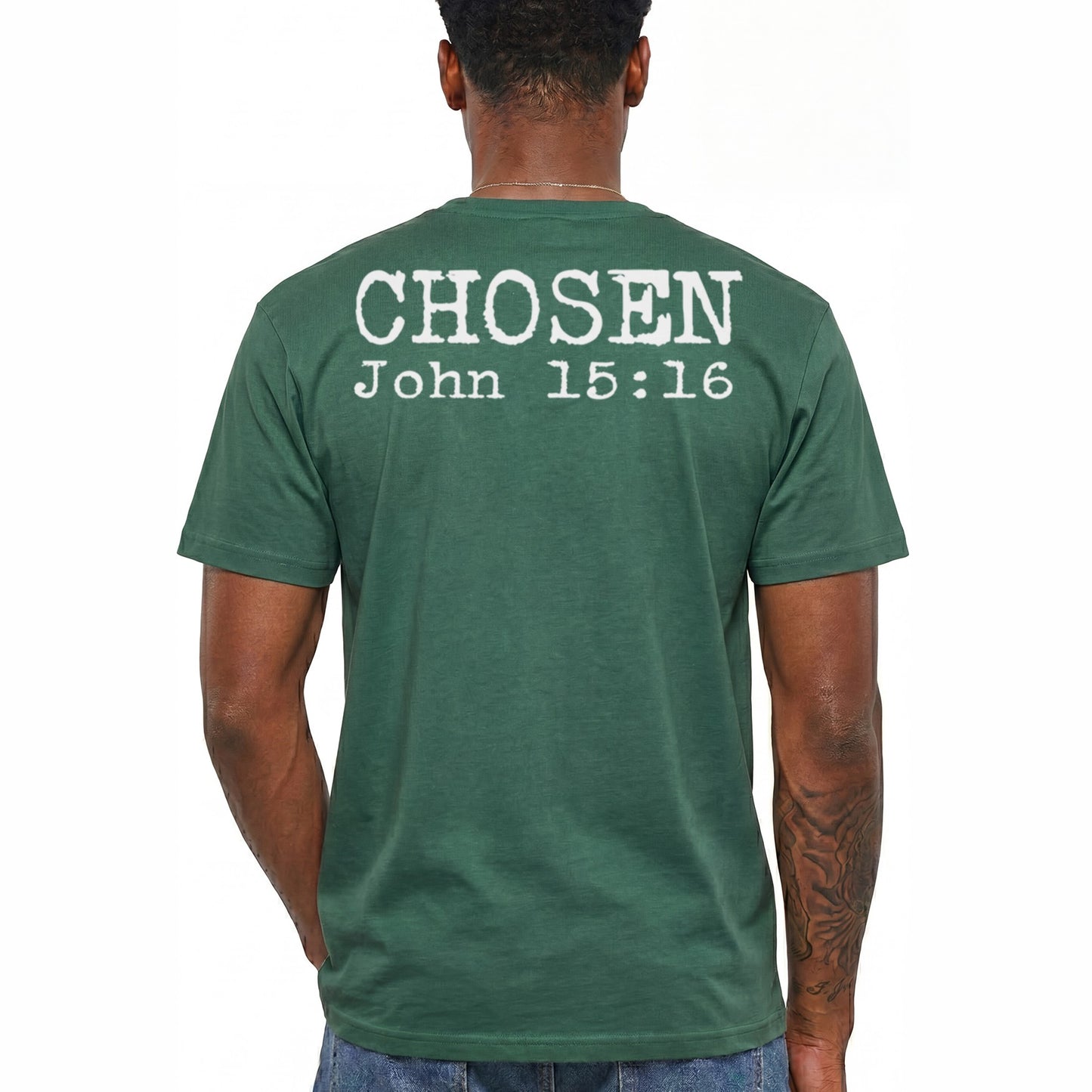 Chosen John 15 16 Shirt Christian Faith Graphic Tee Bible Verse Gift For Men