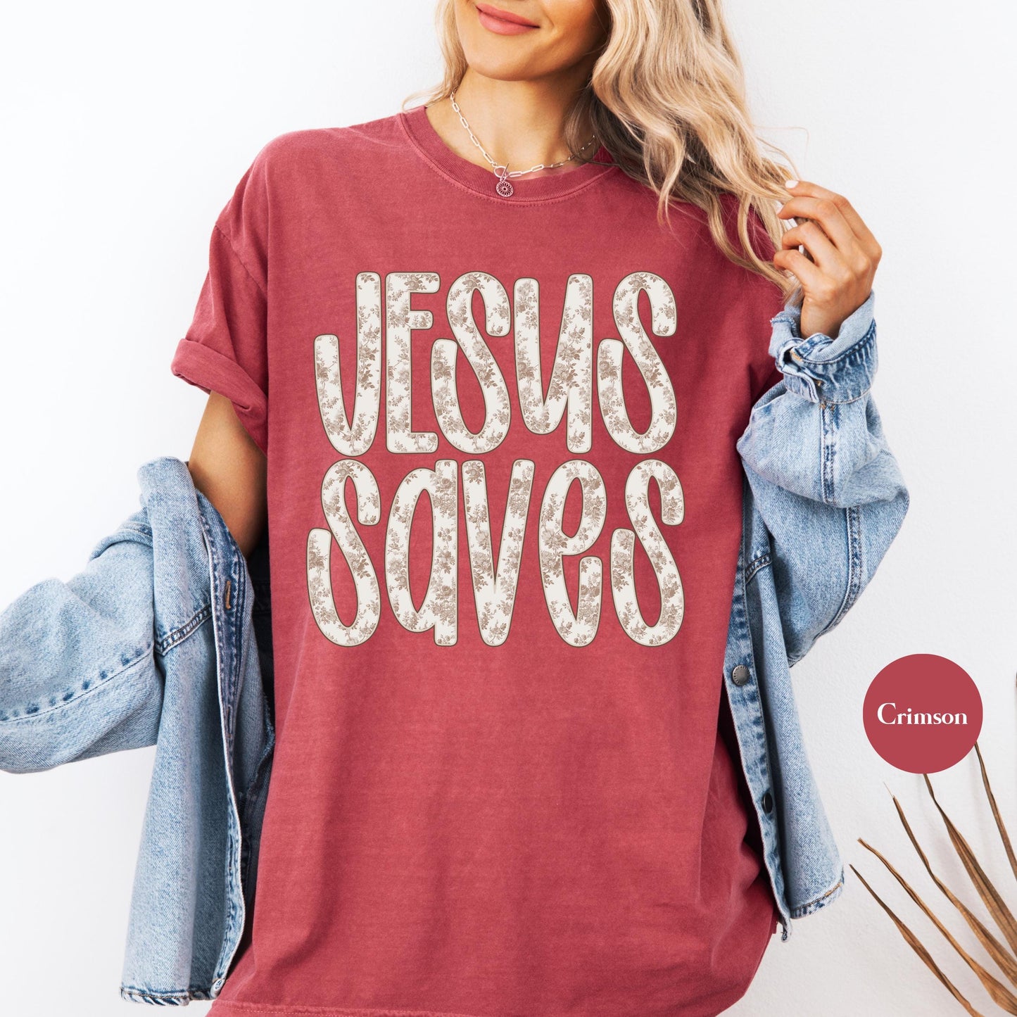 Jesus Saves Comfort Colors® Shirt | Christian Christianity Faith Shirt | Religious Apparel Catholic Y2K Tee Shirt