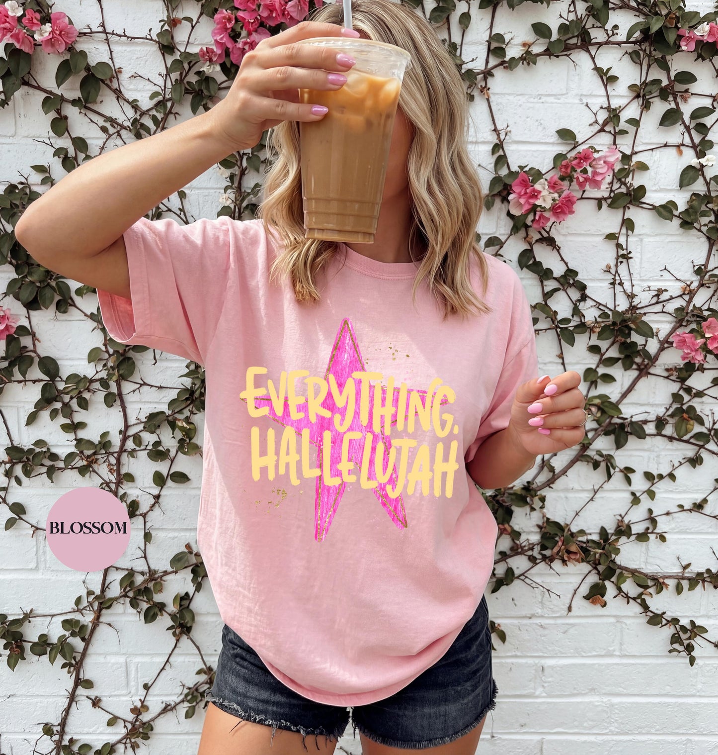 Everything Hallelujah Comfort Colors® Shirt | Hallelujah Tee Tshirt | Everything Hallelujah Faith Shirt | Christianity Jesus Tee Shirt