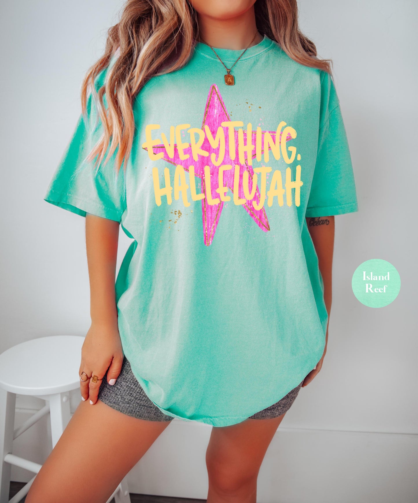 Everything Hallelujah Comfort Colors® Shirt | Hallelujah Tee Tshirt | Everything Hallelujah Faith Shirt | Christianity Jesus Tee Shirt