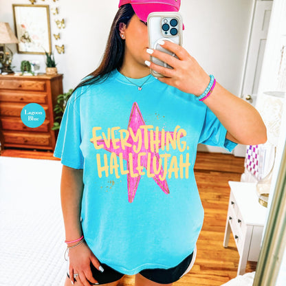 Everything Hallelujah Comfort Colors® Shirt | Hallelujah Tee Tshirt | Everything Hallelujah Faith Shirt | Christianity Jesus Tee Shirt
