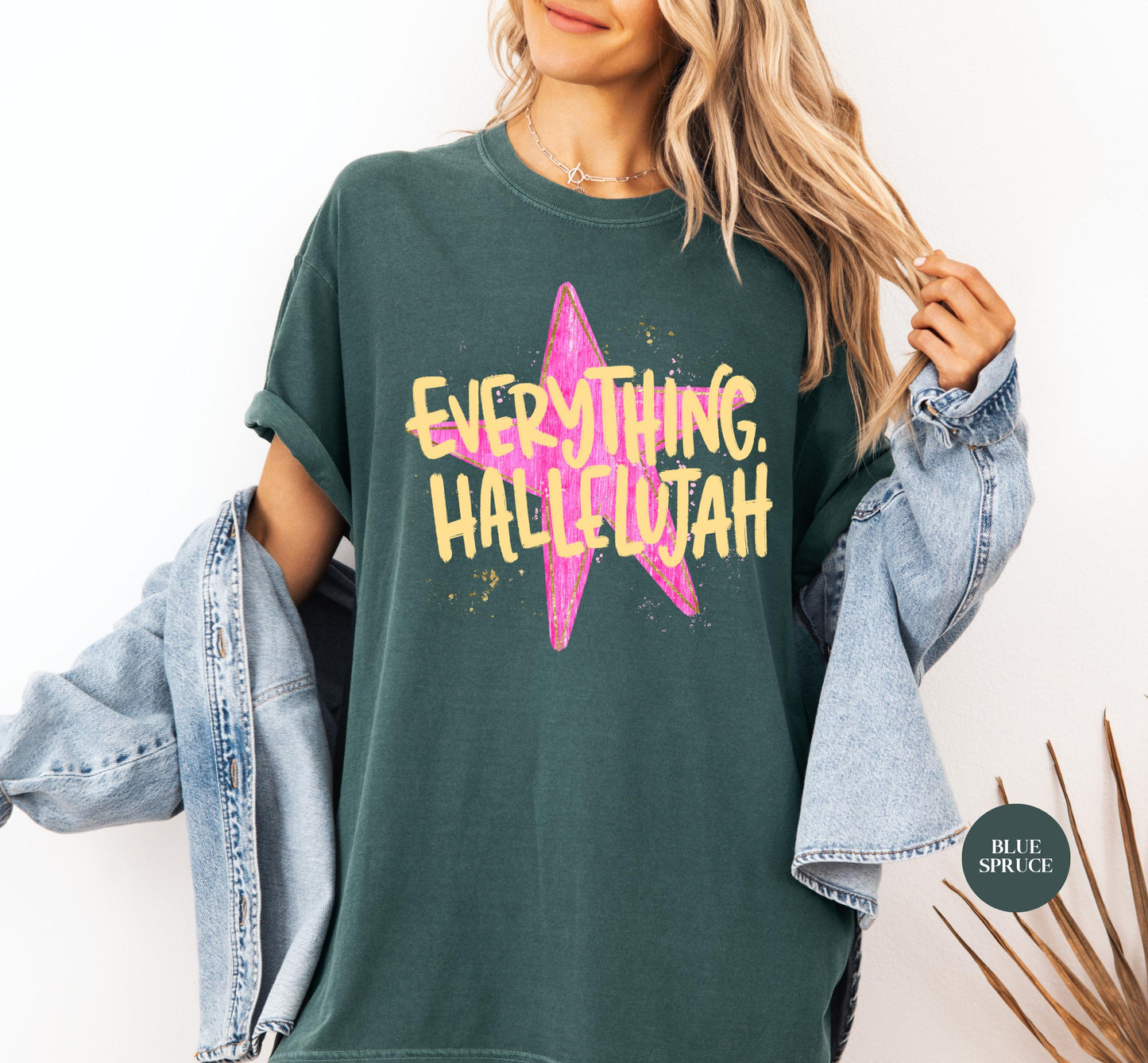 Everything Hallelujah Comfort Colors® Shirt | Hallelujah Tee Tshirt | Everything Hallelujah Faith Shirt | Christianity Jesus Tee Shirt