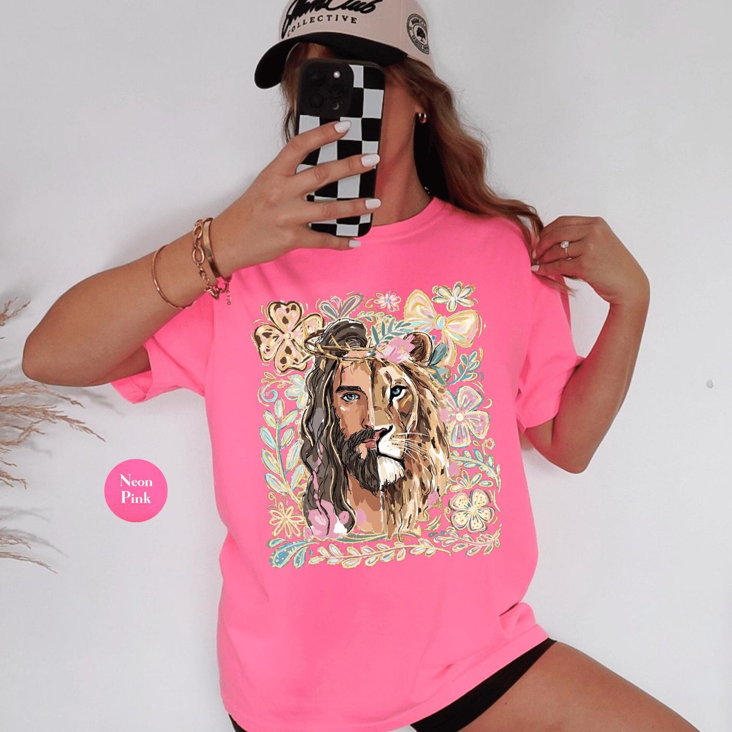 Lion Of Judah Jesus Comfort Colors® Shirt | Christianity Faith Tshirt Shirt | Christian Graphic Religious Shirt | Vintage Church Shirt Tee
