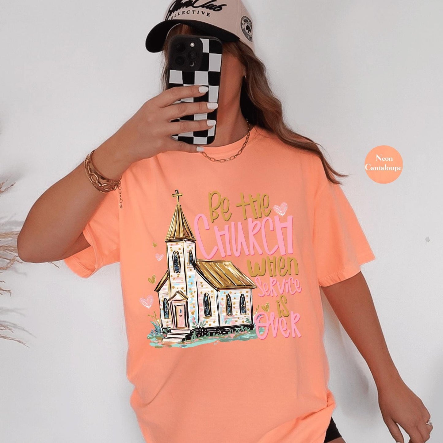 Be The Church When Service Is Over Comfort Colors® Shirt | Christianity Faith Tshirt Shirt | Faith Inspired Religious Shirt | Church Shirt