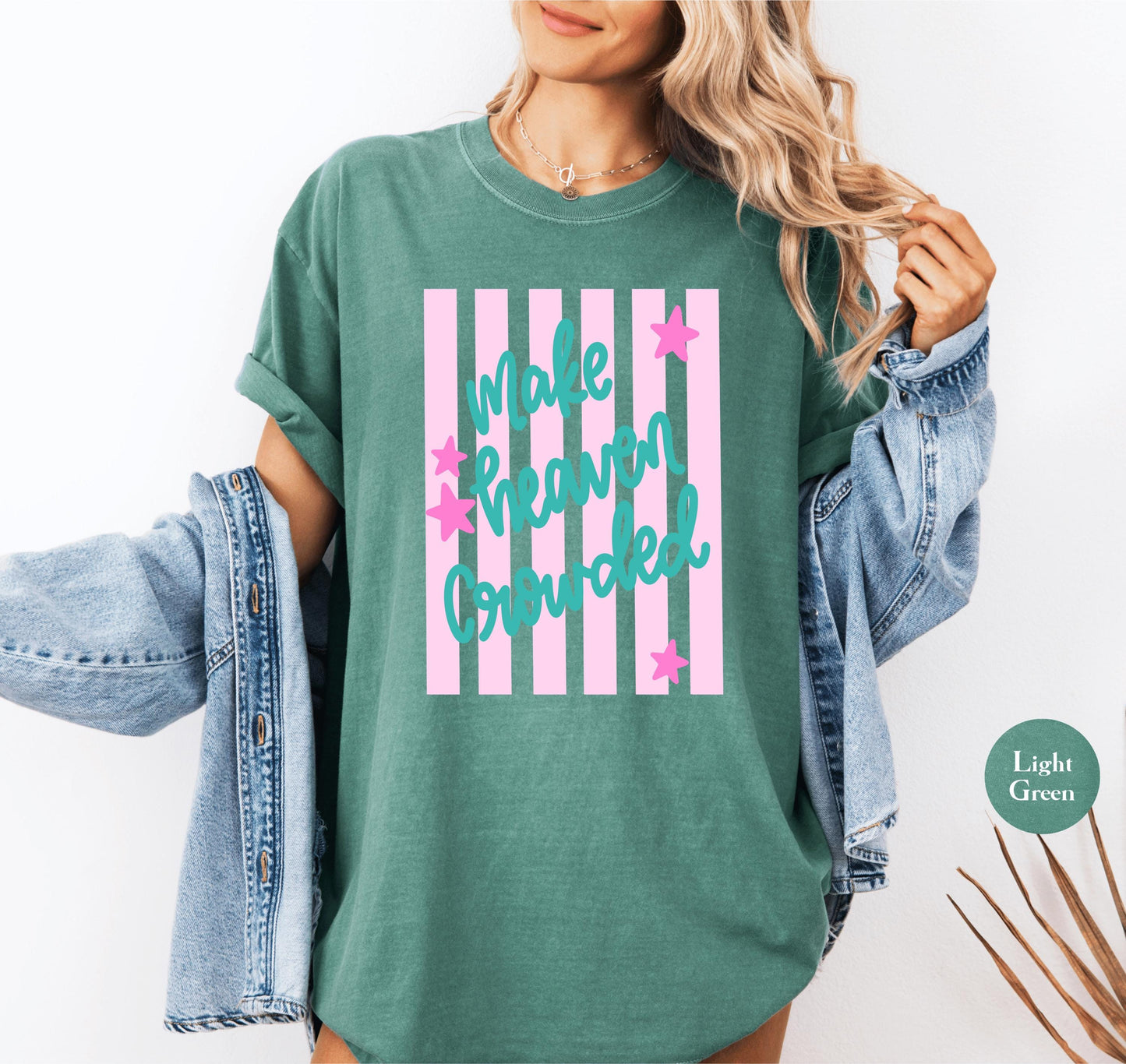 Make Heaven Crowded Comfort Colors® Shirt | Christian Faith Tshirt Shirt | Christianity Inspired Shirt | Church Shirt Tee | Godly Tee