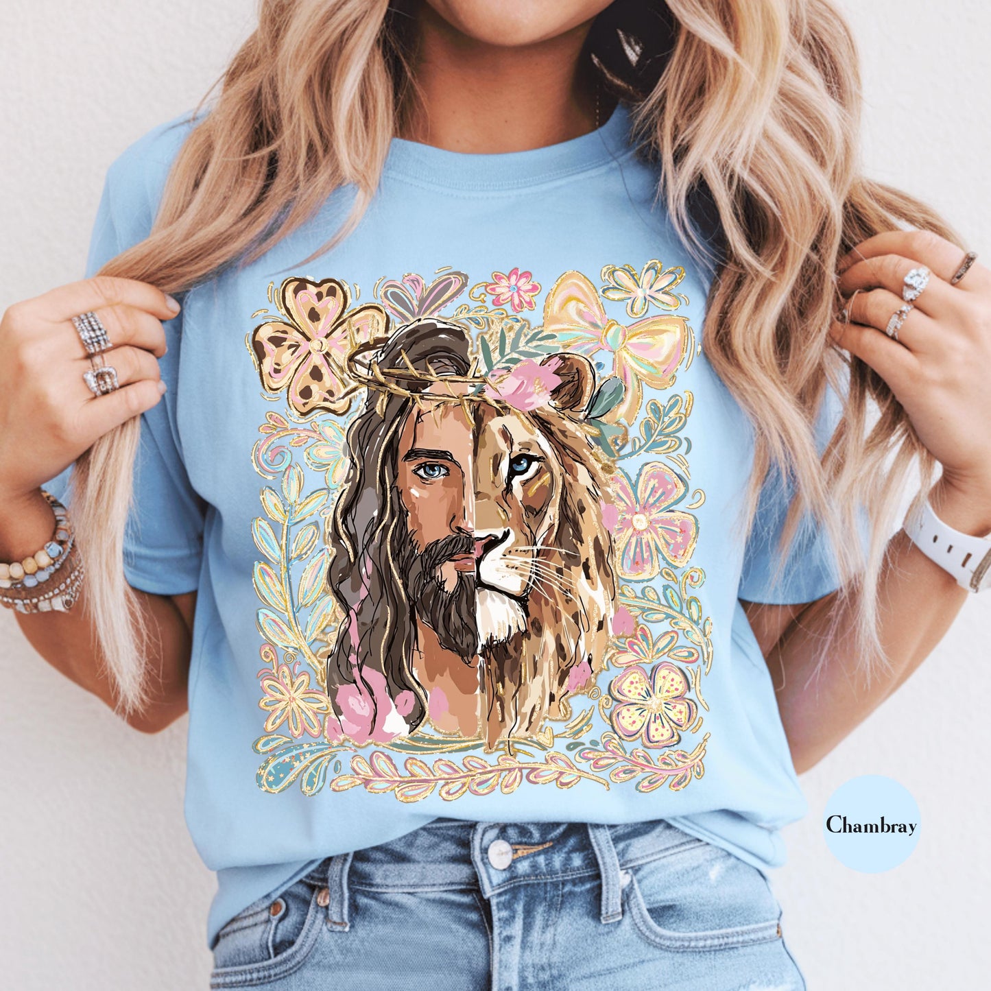Lion Of Judah Jesus Comfort Colors® Shirt | Christianity Faith Tshirt Shirt | Christian Graphic Religious Shirt | Vintage Church Shirt Tee