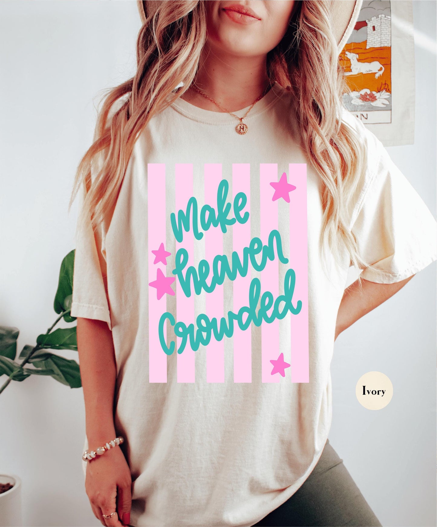 Make Heaven Crowded Comfort Colors® Shirt | Christian Faith Tshirt Shirt | Christianity Inspired Shirt | Church Shirt Tee | Godly Tee