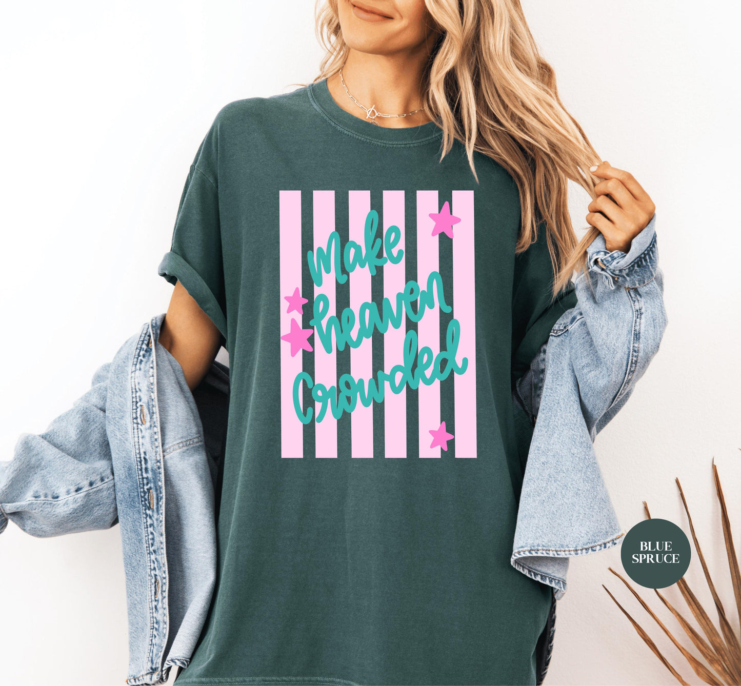 Make Heaven Crowded Comfort Colors® Shirt | Christian Faith Tshirt Shirt | Christianity Inspired Shirt | Church Shirt Tee | Godly Tee