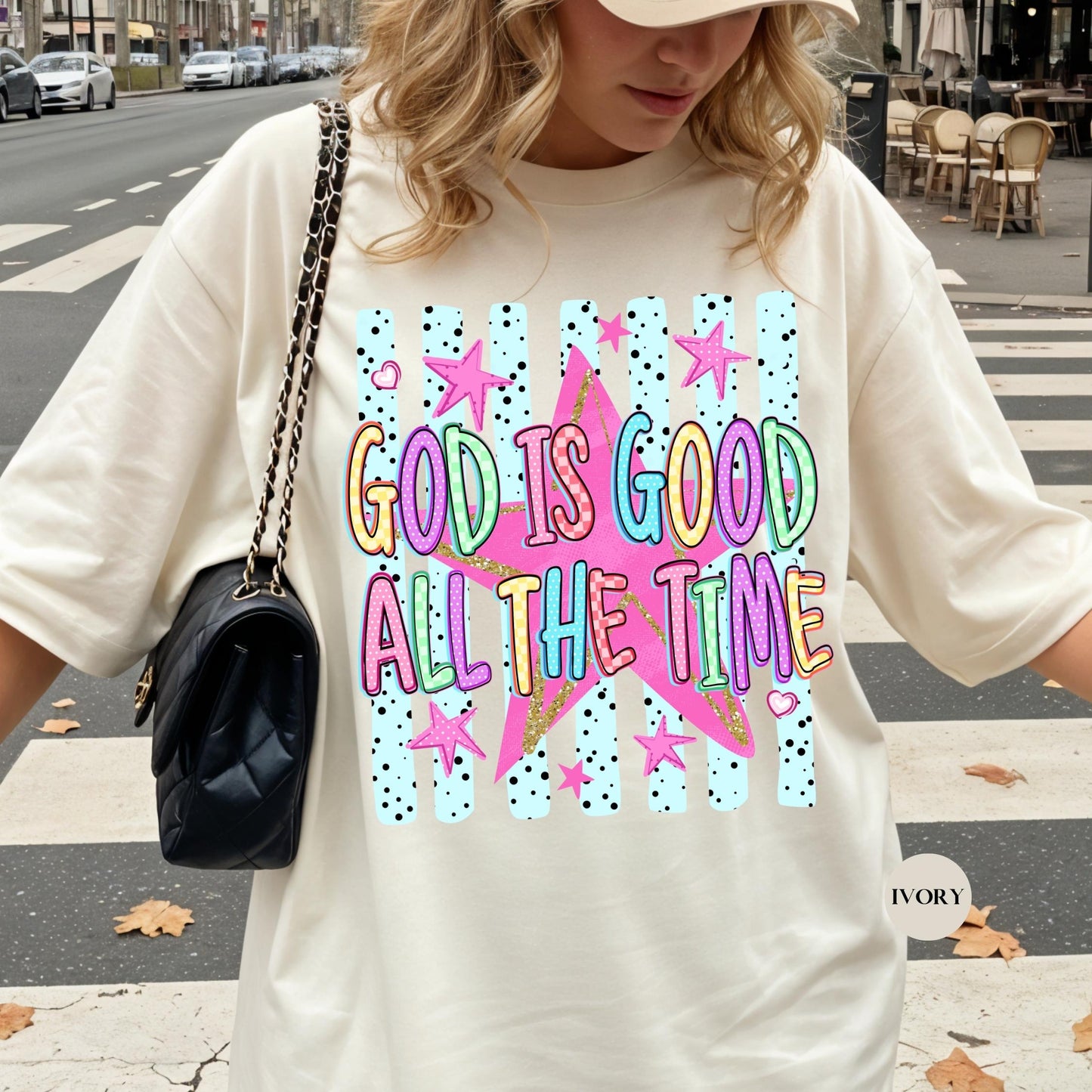 God Is Good Comfort Colors® Shirt | All The Time Christianity Faith Tshirt Shirt | Church Group Religious Shirt | Faith Inspired Shirt