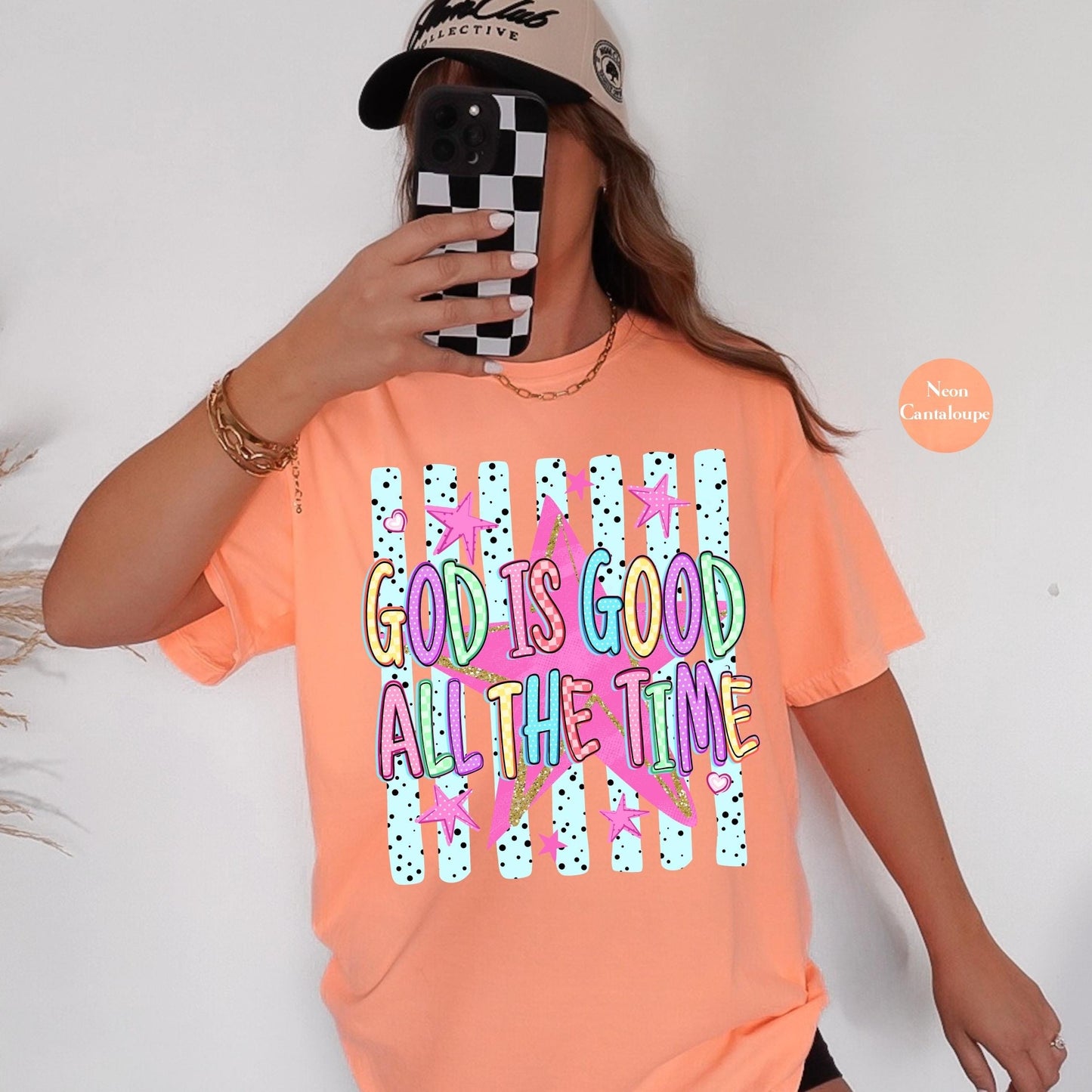 God Is Good Comfort Colors® Shirt | All The Time Christianity Faith Tshirt Shirt | Church Group Religious Shirt | Faith Inspired Shirt