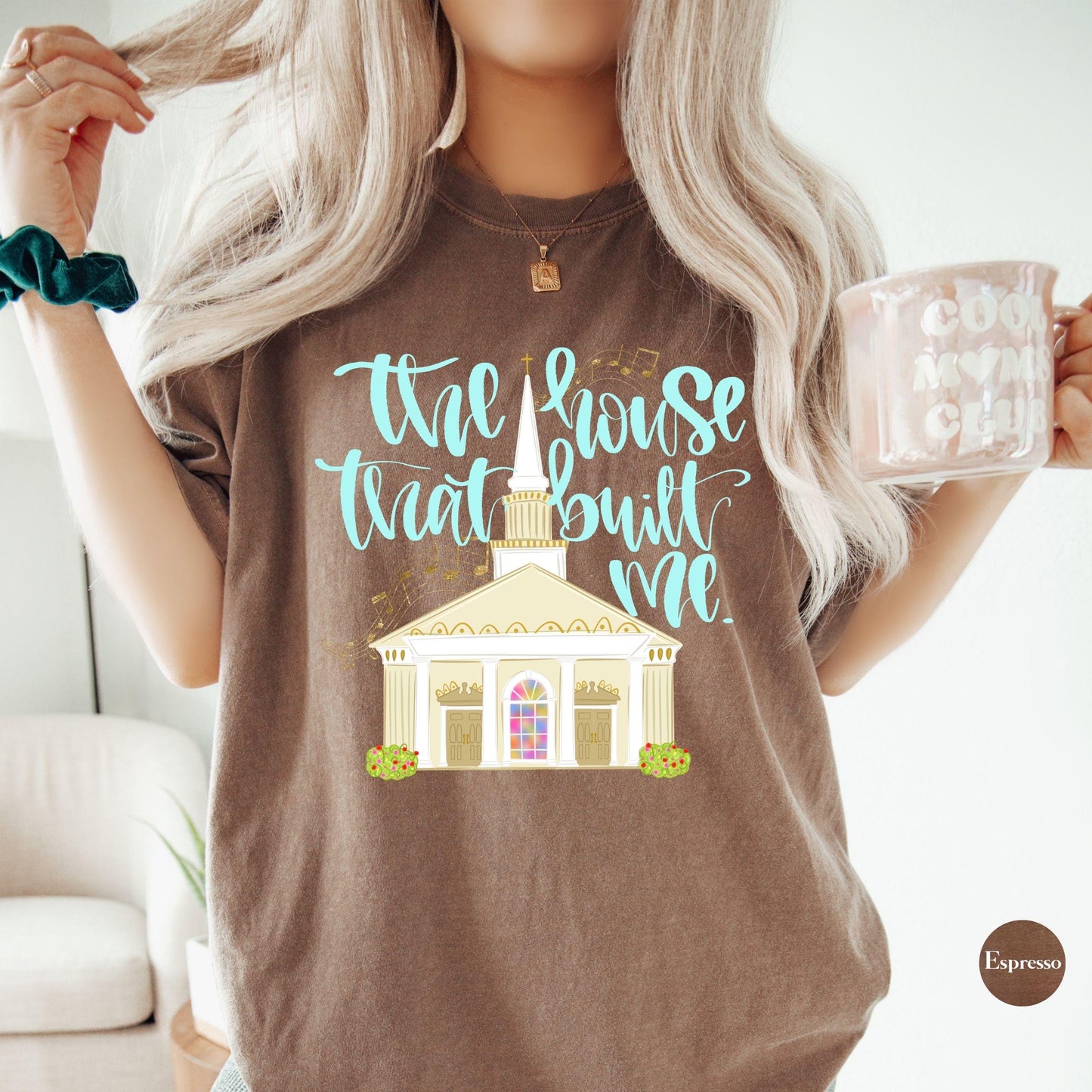 The House That Built Me Comfort Colors® Shirt | Jesus Christian Faith TShirt | Christianity Godly Tee | Church Meeting Camp Shirt Tee