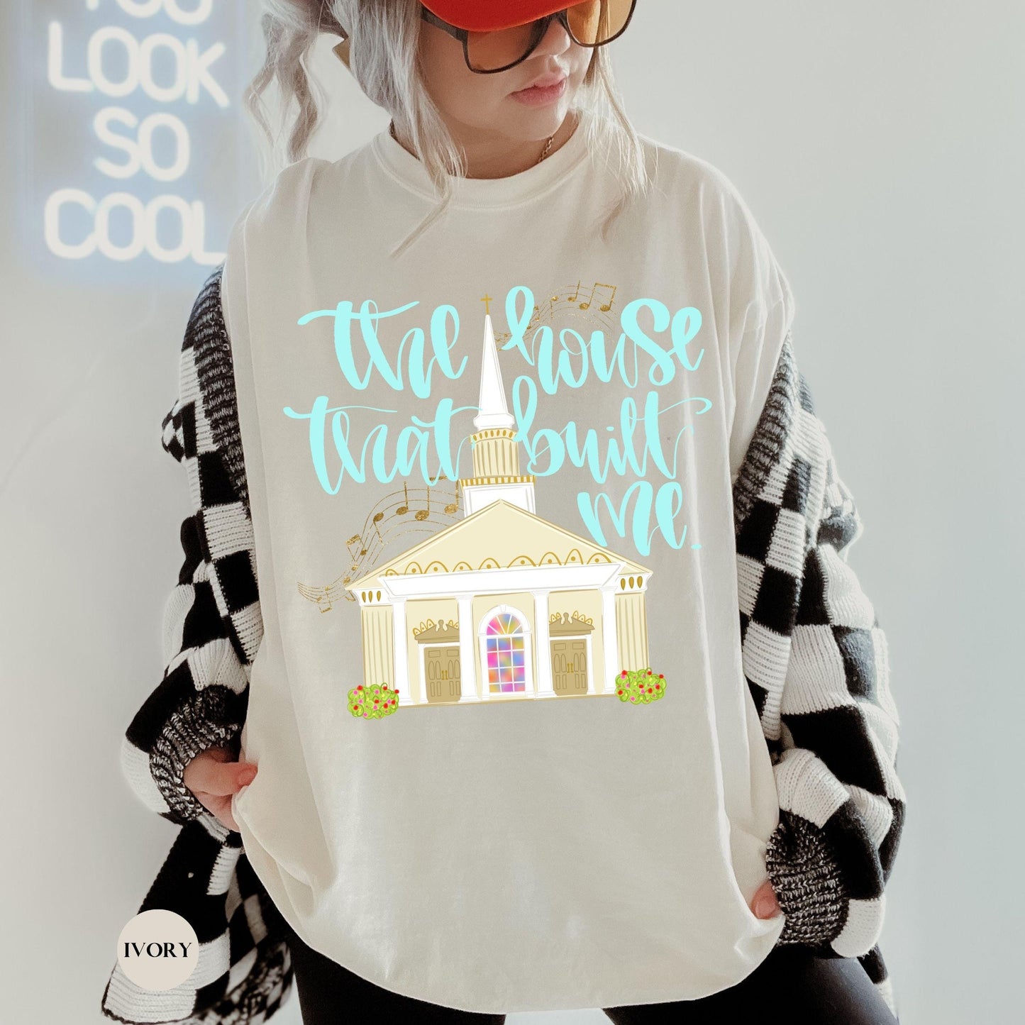 The House That Built Me Comfort Colors® Shirt | Jesus Christian Faith TShirt | Christianity Godly Tee | Church Meeting Camp Shirt Tee