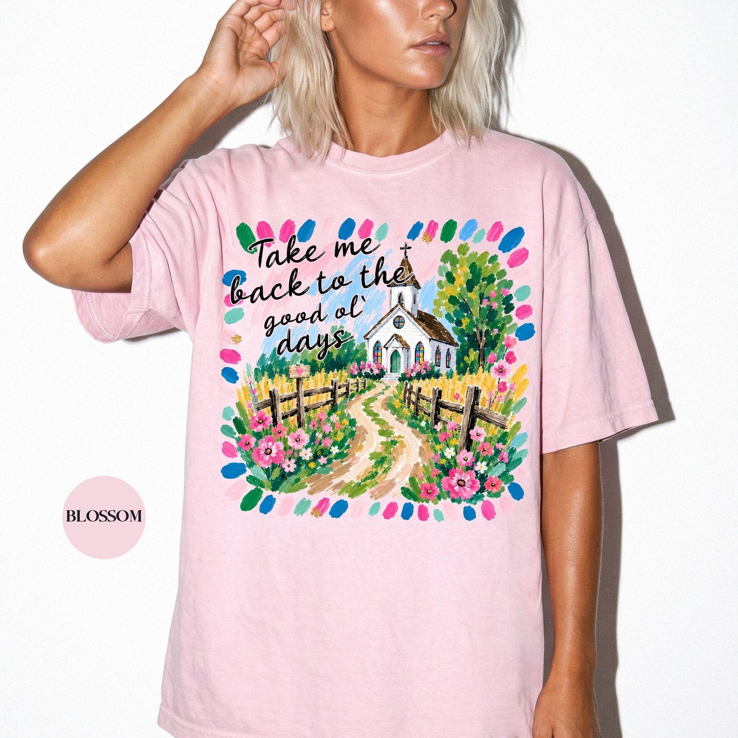 Take Me Back To The Good Ol Days Comfort Colors® Shirt | Church Shirt | Faith Christian Tee TShirt | Christianity Catholic Jesus Godly Tee