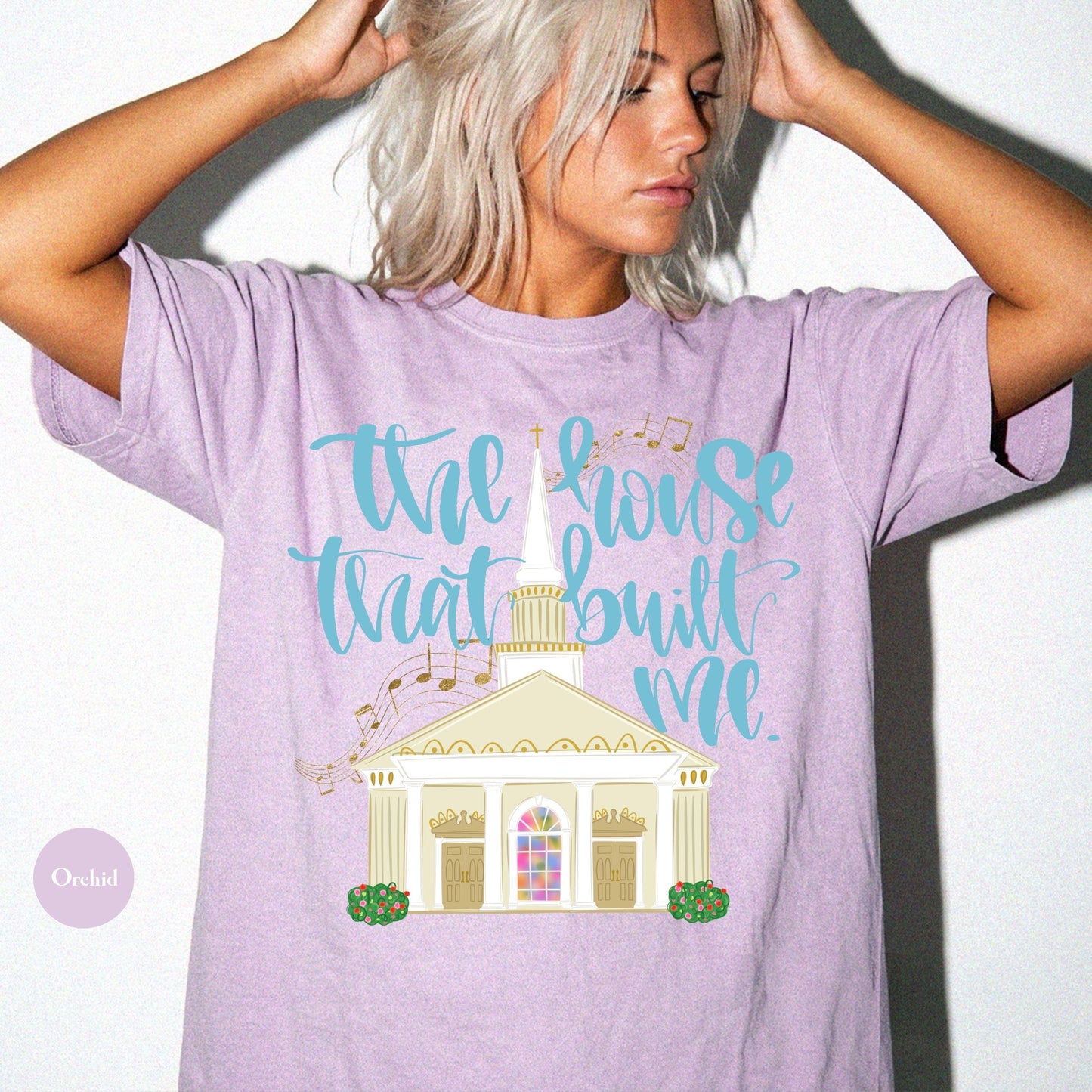 The House That Built Me Comfort Colors® Shirt | Jesus Christian Faith TShirt | Christianity Godly Tee | Church Meeting Camp Shirt Tee