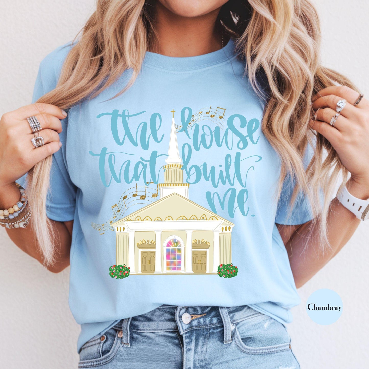 The House That Built Me Comfort Colors® Shirt | Jesus Christian Faith TShirt | Christianity Godly Tee | Church Meeting Camp Shirt Tee