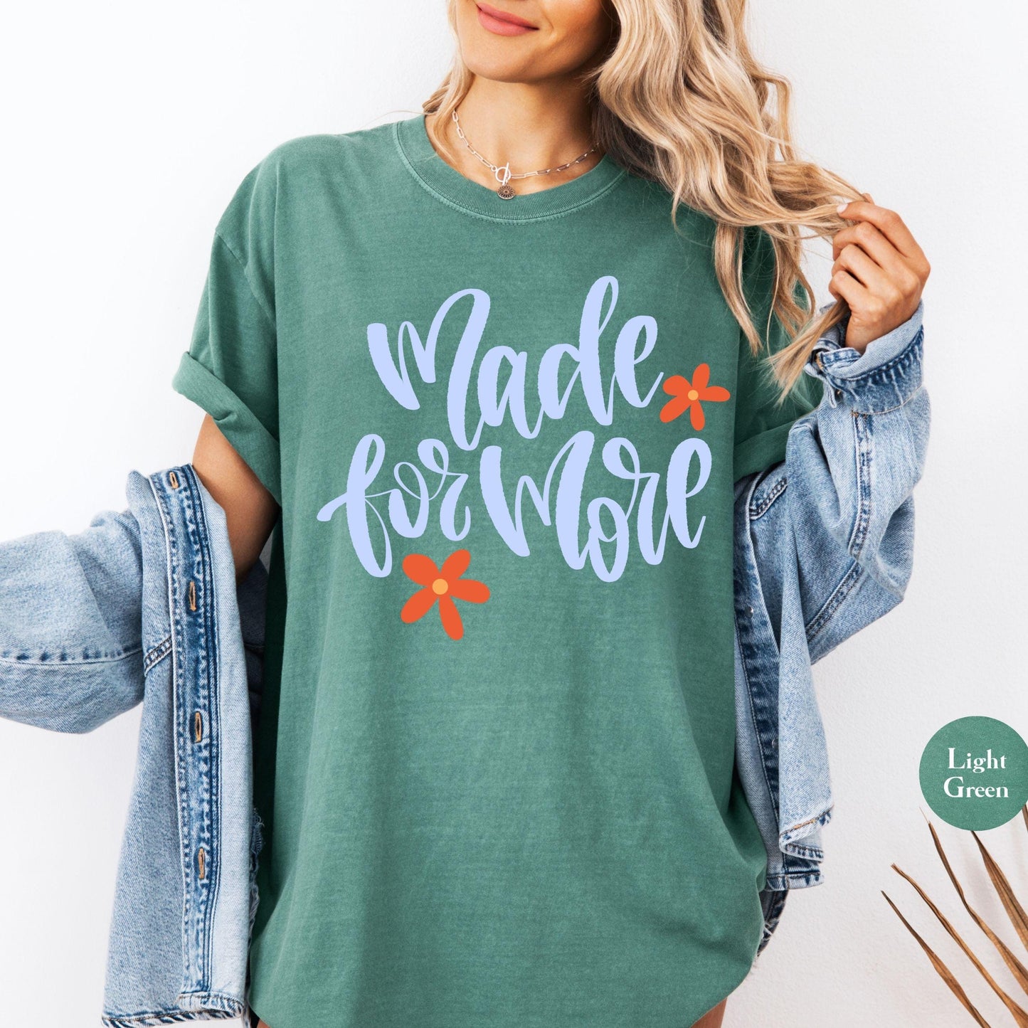 Made For More Comfort Colors® Shirt | Jesus Christian Faith TShirt | Christianity Godly Tee | Church Meeting Camp Shirt Tee