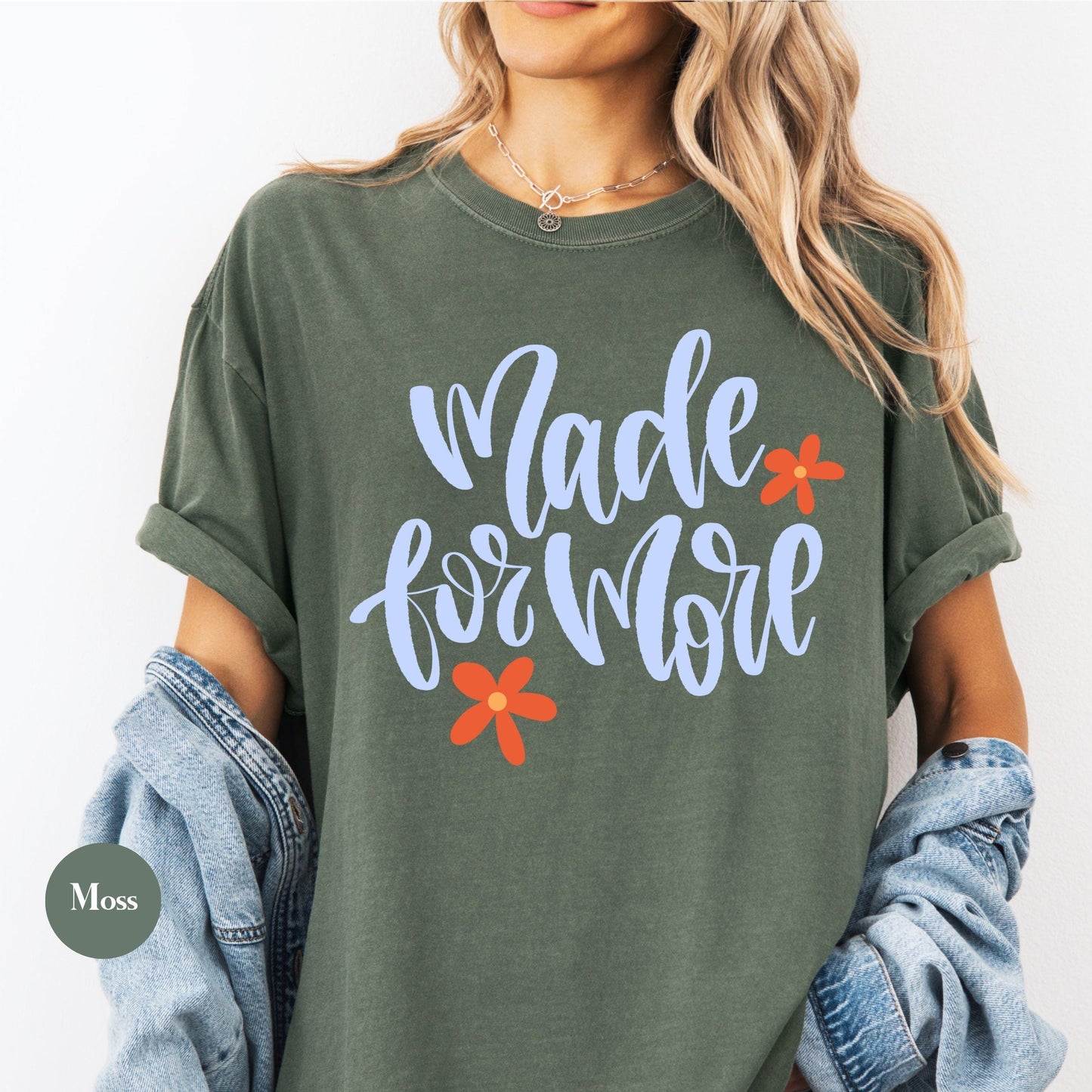 Made For More Comfort Colors® Shirt | Jesus Christian Faith TShirt | Christianity Godly Tee | Church Meeting Camp Shirt Tee
