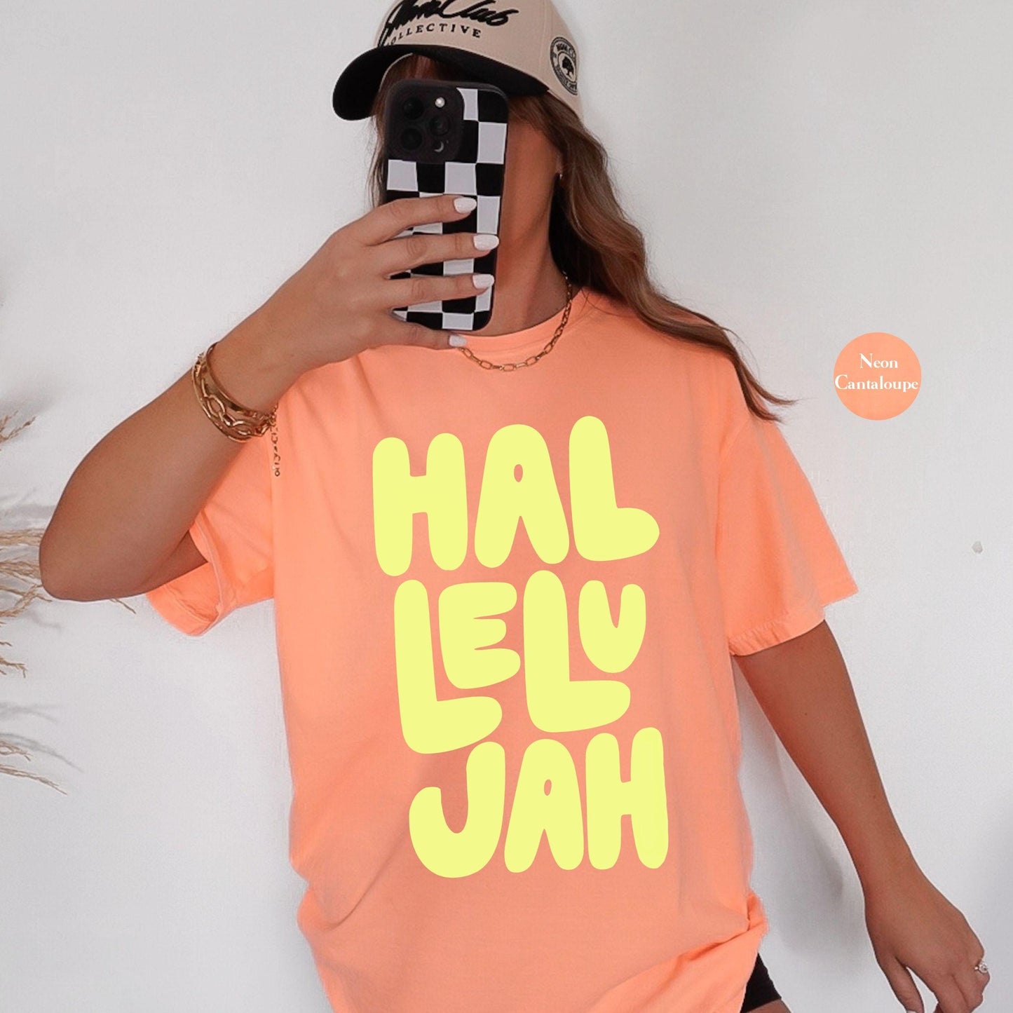 Hallelujah Comfort Colors® Shirt | Jesus Christian Faith TShirt | Christianity Godly Tee | Church Meeting Camp Shirt Tee | Catholic Shirt