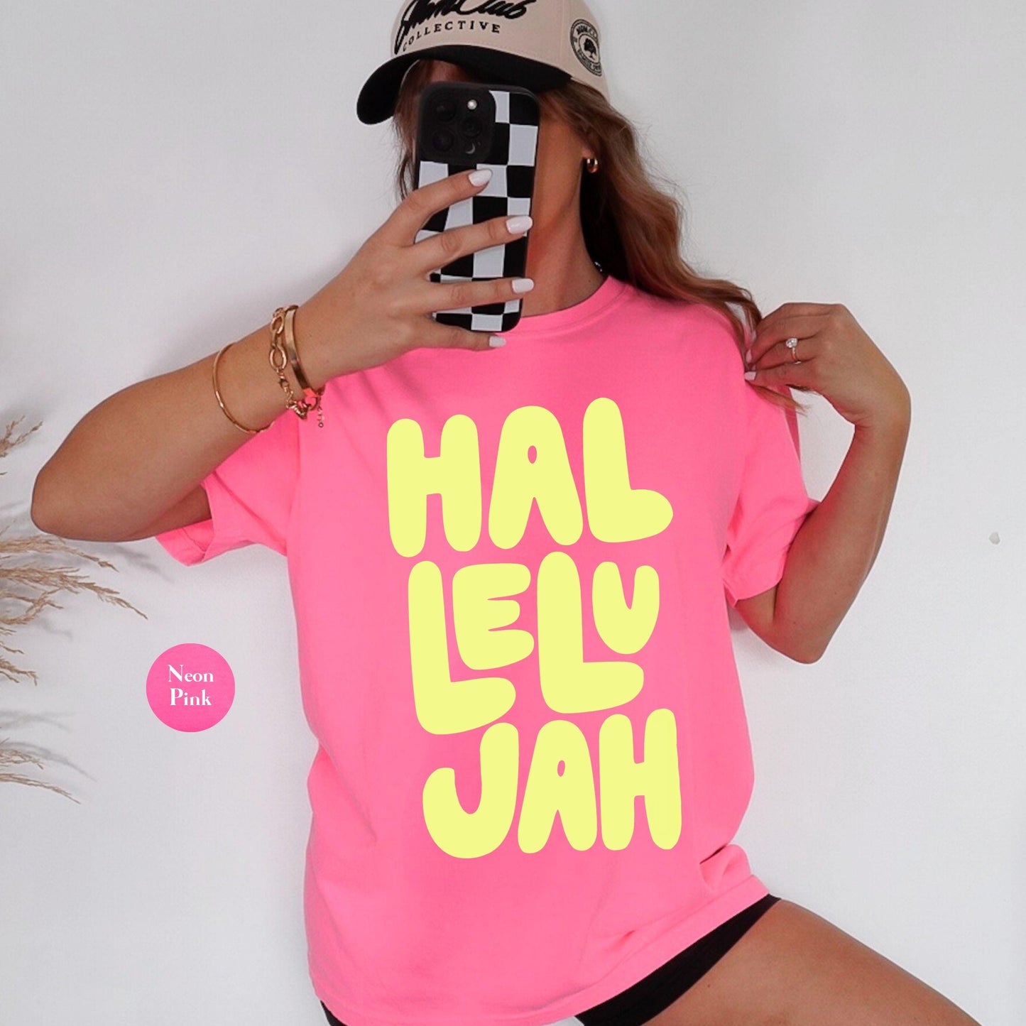 Hallelujah Comfort Colors® Shirt | Jesus Christian Faith TShirt | Christianity Godly Tee | Church Meeting Camp Shirt Tee | Catholic Shirt