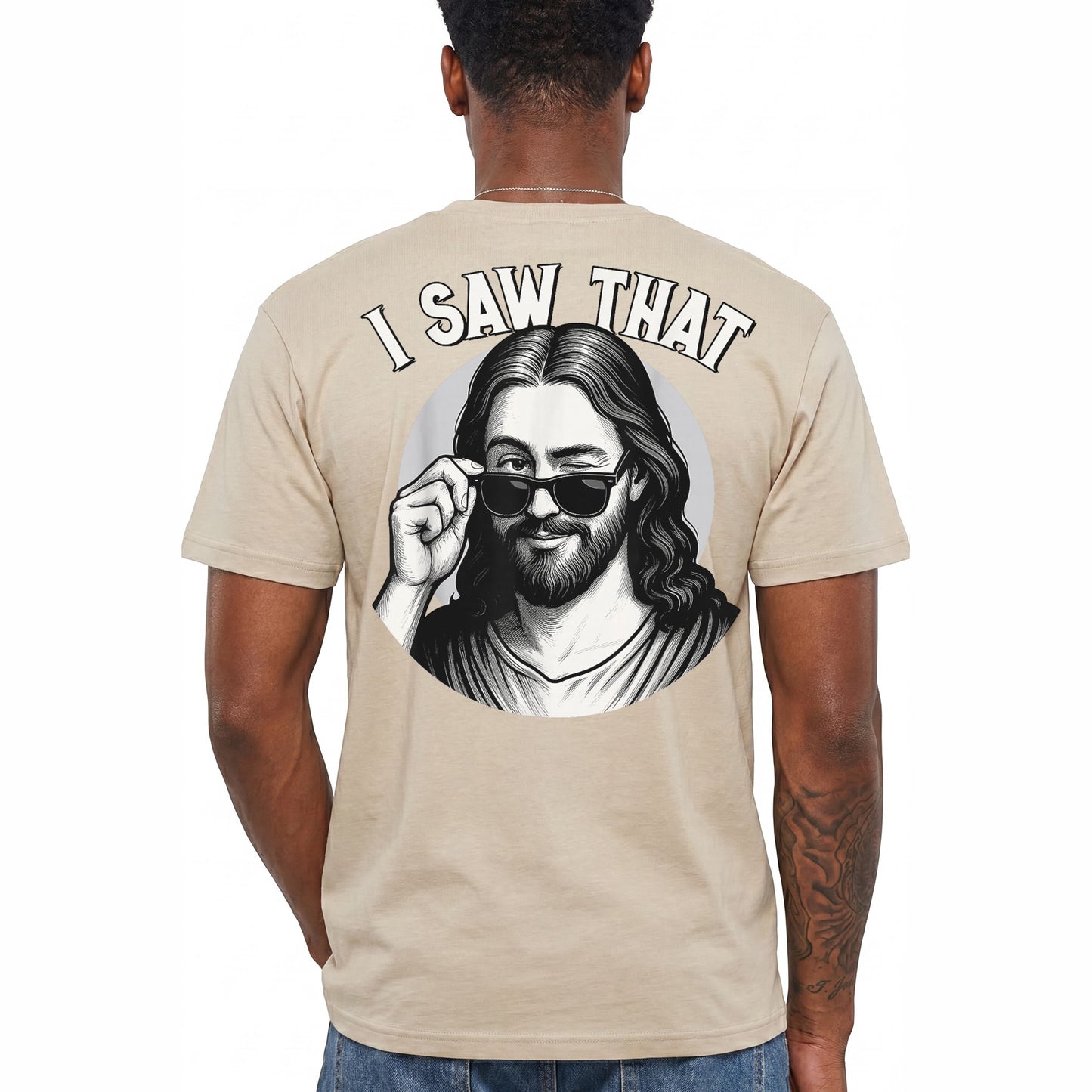 Jesus I Saw That Shirt Funny Christian Meme Graphic Tee Faith Gift For Men