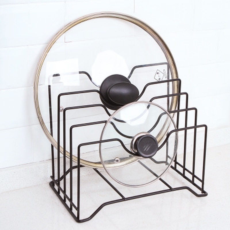 1PC Pot Lid Rack Storage Pan Lid Cover Cabinet Pantry Holder - Image 3