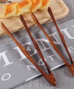 Bamboo Cooking Kitchen Tongs Food BBQ Tool