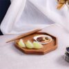 New Ebony Plate Tray Wooden Serving Tray