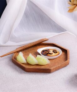 New Ebony Plate Tray Wooden Serving Tray