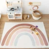 Nordic Style Rainbow Carpet CreepIng Pad Mat Rugs