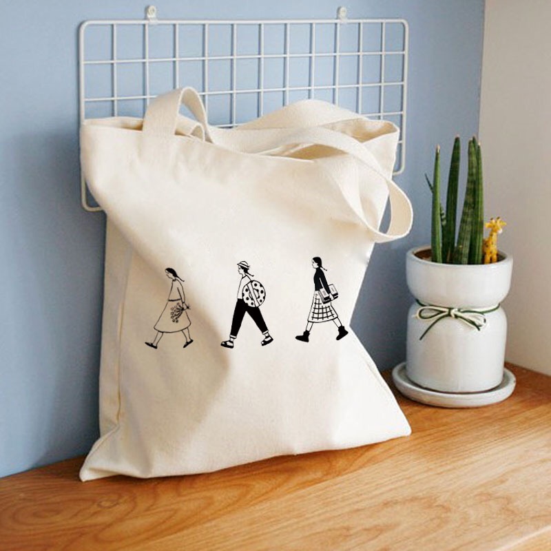 Eco Foldable Reusable Shopping Bags Canvas Tote Bag