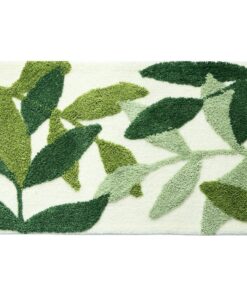 Alternative view of 3D Plant Design Flocking Bathroom Mat