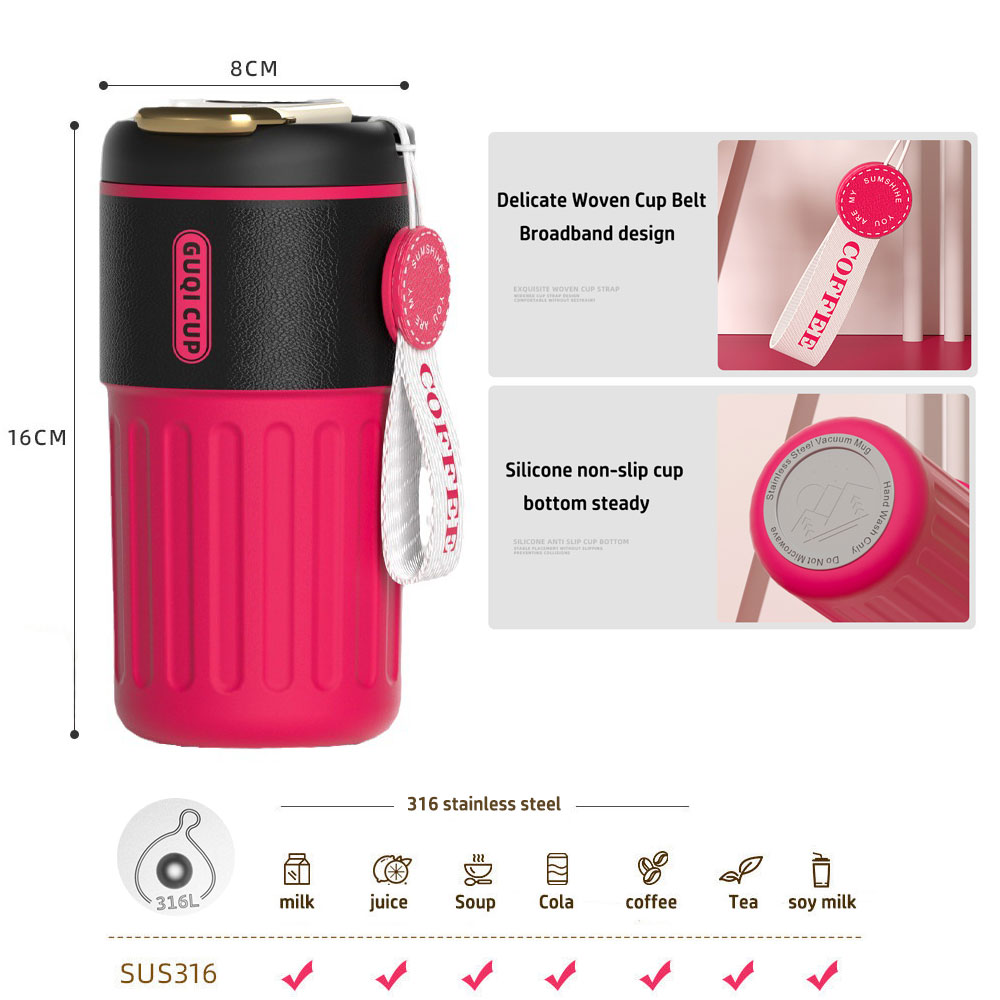 410ml Smart 316 Stainless Steel Thermos Cup LED Temperature Display Insulation Tumbler - Image 7