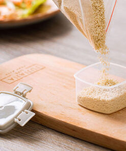 Alternative view of 4 PCS Square Plastic Box Containers Portable Kitchen Storage