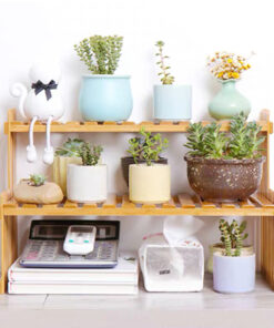 Bamboo Flower Display Stand Rack