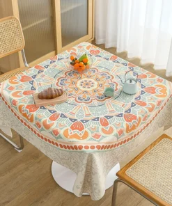 Boho Ethnic Style Tablecloths Home Square Decorative Tablecloths