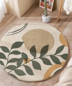 Bubble Kiss Nordic Round Carpets Rugs 100cm, Green