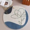 Bubble Kiss Nordic Round Carpets Rugs 100cm, Blue