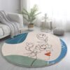 Bubble Kiss Nordic Round Carpets Rugs 100cm, Face