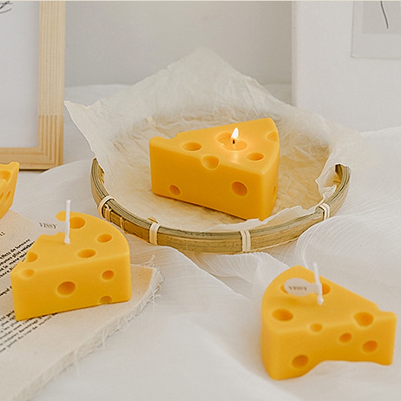 2PCS Kawaii Cheese Scented Aromatic Candle Creative Decorative - Image 6