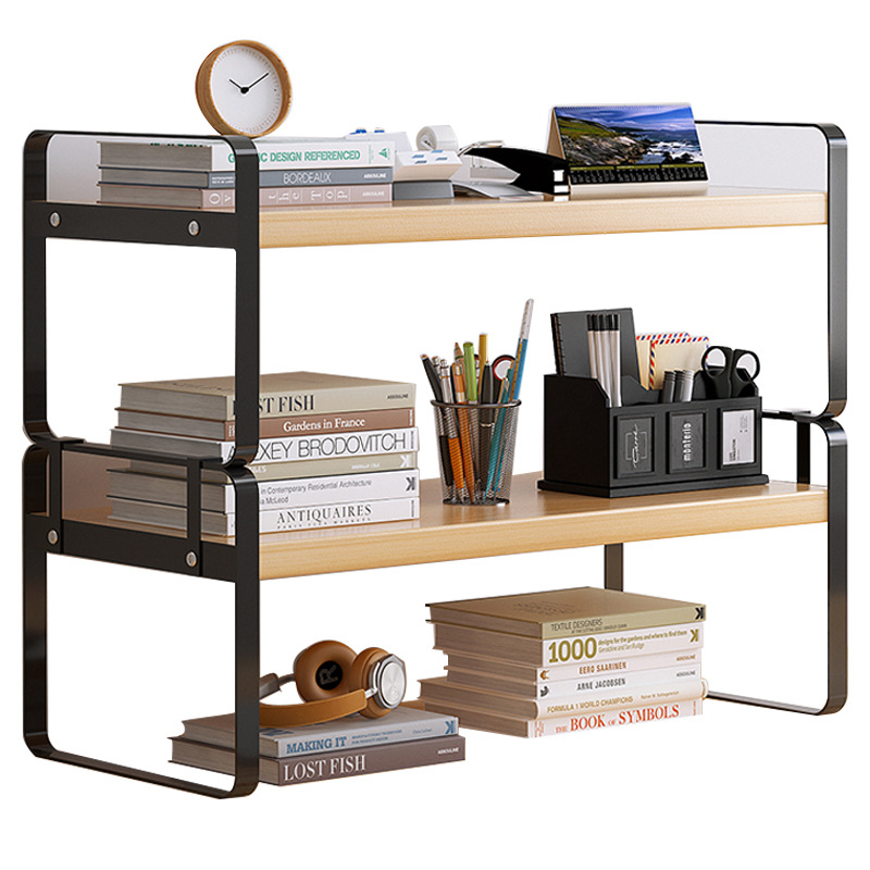 Desktop Bookshelf Small Simple Iron Shelf - Image 2