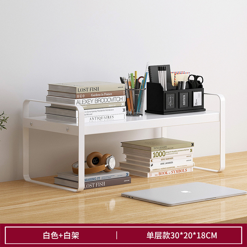 Desktop Bookshelf Small Simple Iron Shelf - Image 4