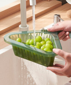 Expandable Triangular Drainage Basket, Fruit and Vegetable Basket